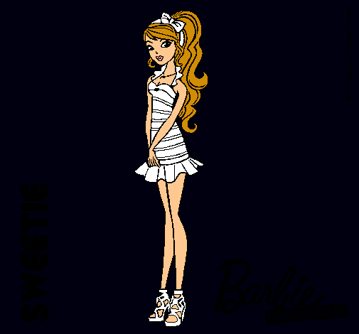 Dibujo Barbie Fashionista 6 pintado por CRISTYGLEZ66