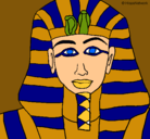 Dibujo Tutankamon pintado por luli2003