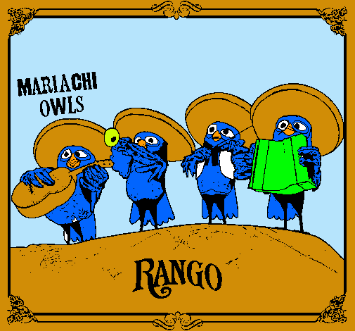 Dibujo Mariachi Owls pintado por DAFX