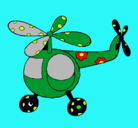 Dibujo Helicóptero adornado pintado por urielito