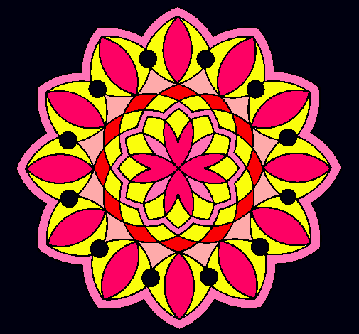 Dibujo Mandala 20 pintado por 0005