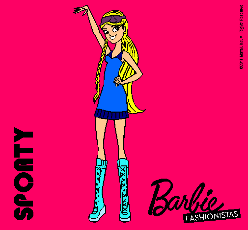 Dibujo Barbie Fashionista 4 pintado por Andriu12