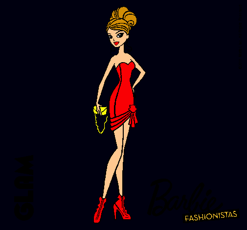 Dibujo Barbie Fashionista 5 pintado por amalia