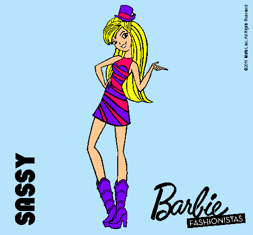 Dibujo Barbie Fashionista 2 pintado por thalia12