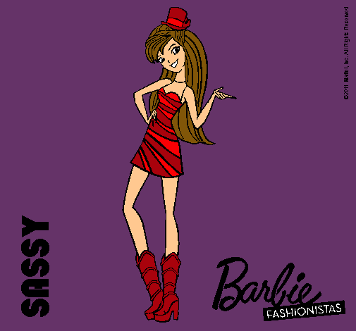 Dibujo Barbie Fashionista 2 pintado por Andriu12