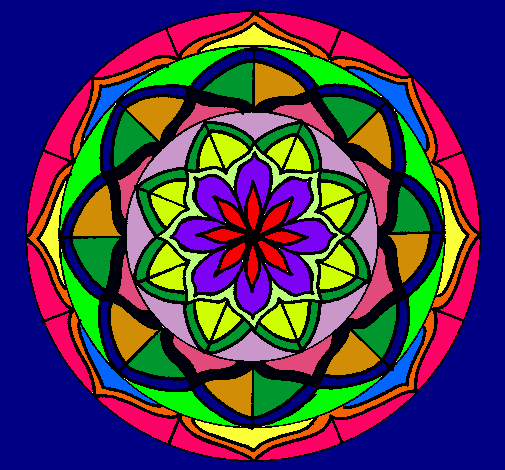 Dibujo Mandala 6 pintado por Nekona