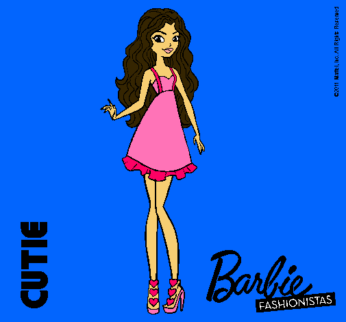 Dibujo Barbie Fashionista 3 pintado por mamenilla