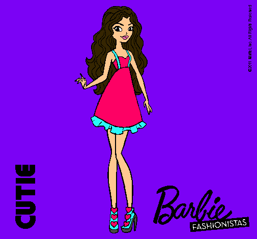 Dibujo Barbie Fashionista 3 pintado por Valu001