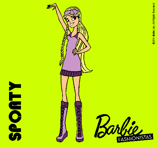 Dibujo Barbie Fashionista 4 pintado por Ediley