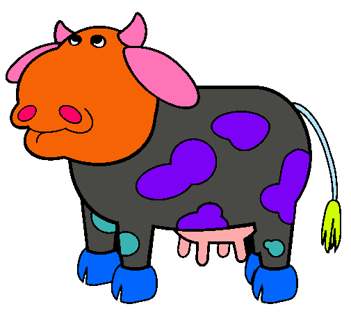 Dibujo Vaca pensativa pintado por Lukitass