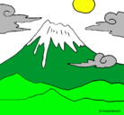 Dibujo Monte Fuji pintado por cccccccccccc