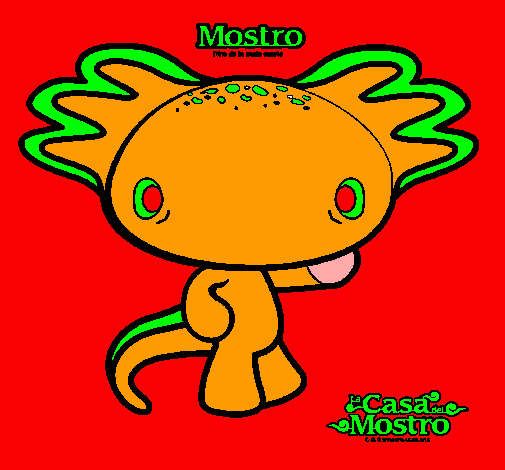 Dibujo Mostro 2 pintado por ViicTooR