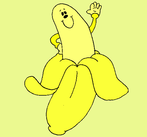 Dibujo Banana pintado por Loren