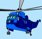 Dibujo Helicóptero al rescate pintado por olito