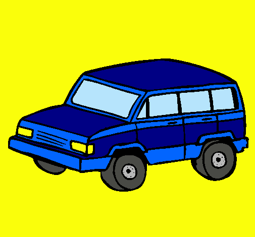 Dibujo Coche 4x4 pintado por amalia