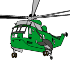 Dibujo Helicóptero al rescate pintado por frankil