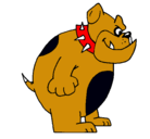 Dibujo Bulldog inglés pintado por tomasf
