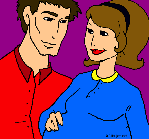 Dibujo Padre y madre pintado por daryydanna
