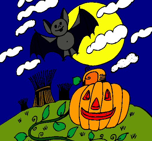 Dibujo Paisaje de Halloween pintado por jesuseze