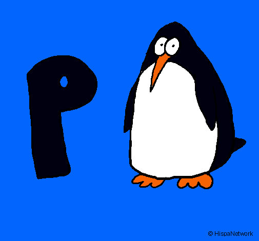 Dibujo Pingüino pintado por estrella24