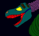 Dibujo Esqueleto tiranosaurio rex pintado por nktygh