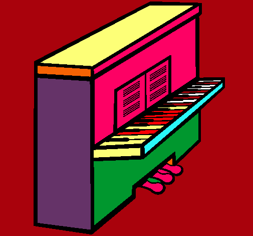 Dibujo Piano pintado por diego-tari