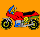 Dibujo Motocicleta pintado por claudiamami
