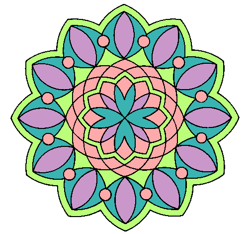 Dibujo Mandala 20 pintado por cande984