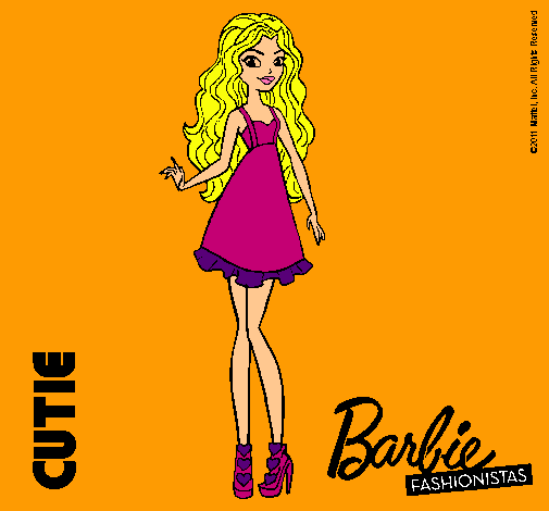 Dibujo Barbie Fashionista 3 pintado por amalia