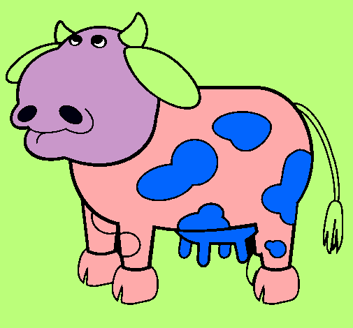 Dibujo Vaca pensativa pintado por luciagonzalez