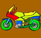 Dibujo Motocicleta pintado por balches