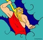 Dibujo Dios Zeus pintado por jooooooooooo