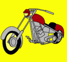 Dibujo Moto pintado por moto   