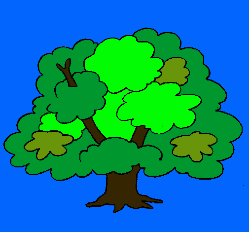 Dibujo Árbol pintado por isatkm