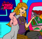 Dibujo Barbie llega a París pintado por 252983