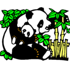 Dibujo Mama panda pintado por victorrrrrrr