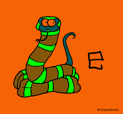 Dibujo Serpiente pintado por 11sebas11