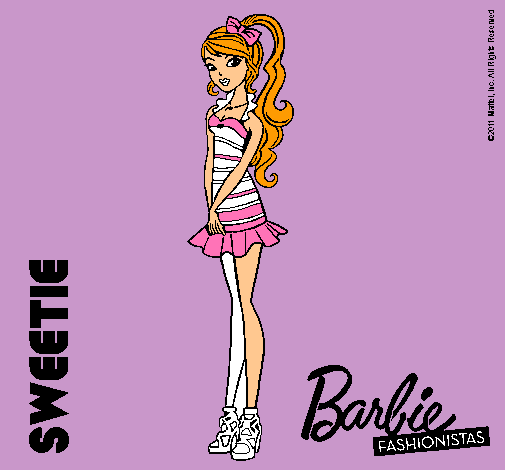 Dibujo Barbie Fashionista 6 pintado por mamenilla