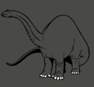 Dibujo Braquiosaurio II pintado por rayos