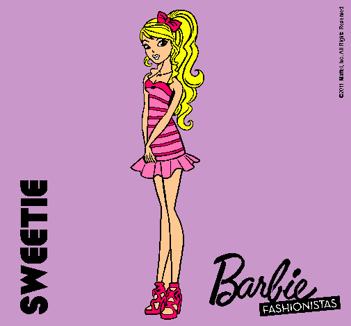 Dibujo Barbie Fashionista 6 pintado por xhunisa