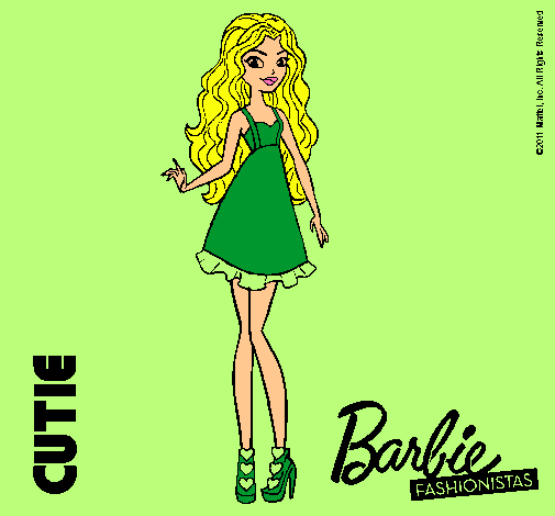 Dibujo Barbie Fashionista 3 pintado por amalia