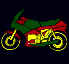 Dibujo Motocicleta pintado por garu