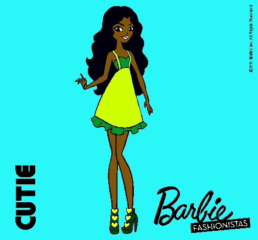 Dibujo Barbie Fashionista 3 pintado por Ediley