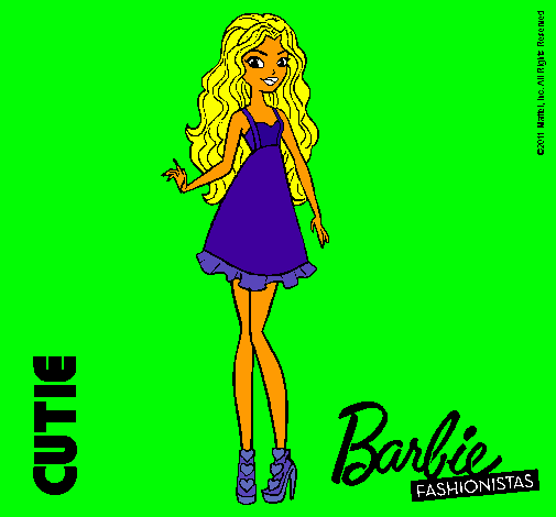 Dibujo Barbie Fashionista 3 pintado por adelgey