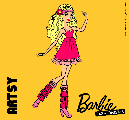 Dibujo Barbie Fashionista 1 pintado por Andriu12