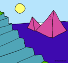 Dibujo Pirámides pintado por rfgl