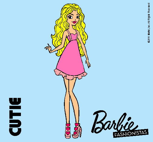 Dibujo Barbie Fashionista 3 pintado por jazmille