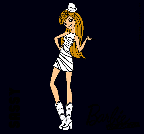 Dibujo Barbie Fashionista 2 pintado por CRISTYGLEZ66