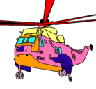 Dibujo Helicóptero al rescate pintado por ruyman