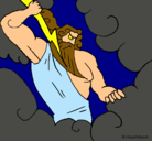 Dibujo Dios Zeus pintado por KPCDS